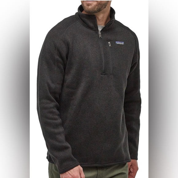 Patagonia Men's Better Sweater 1/4 Zip Pullover BLK NWT Size M - Picture 1 of 11